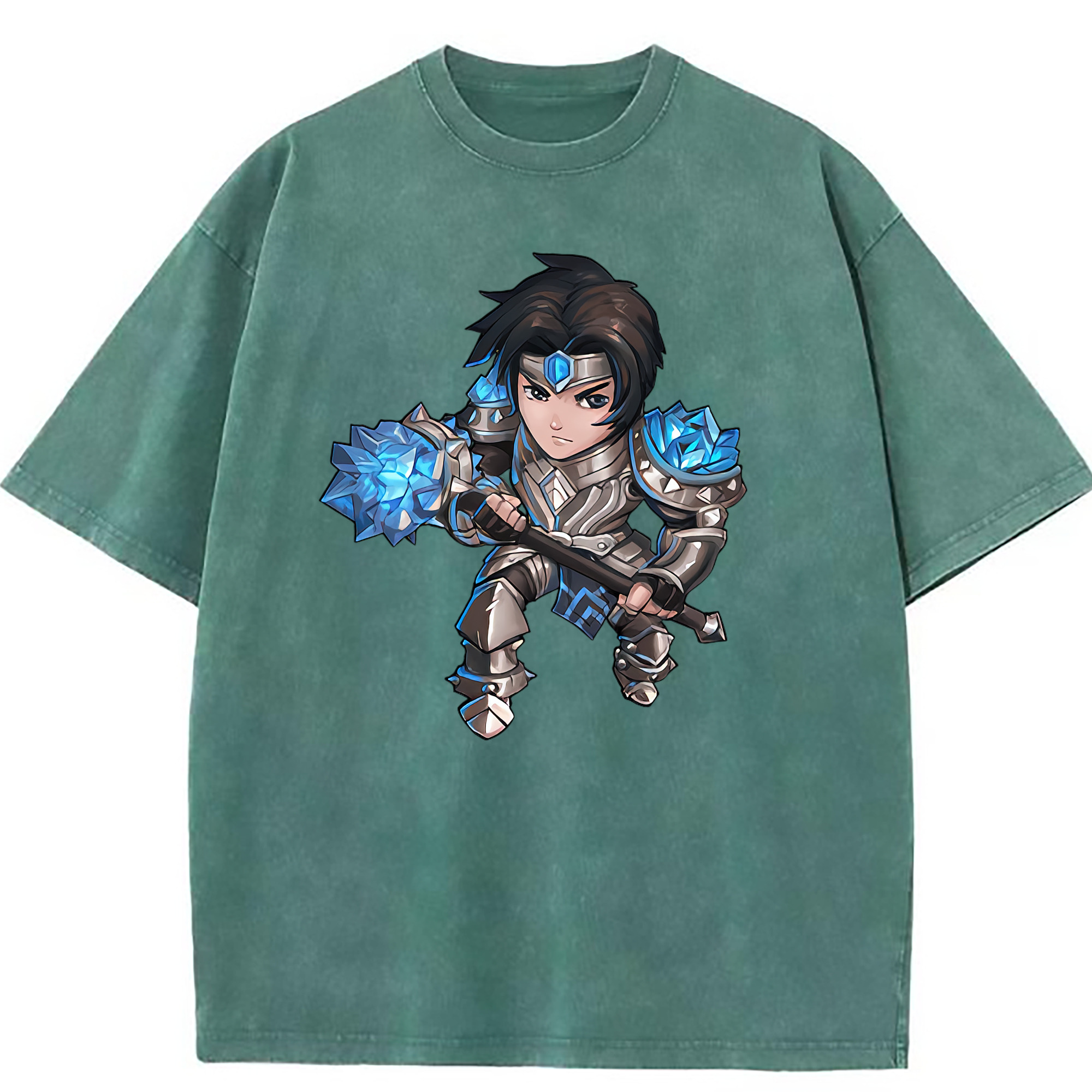 （画像用） リーグ・オブ・レジェンド League of Legends LOL 綿100% ヴィンテージ風 半袖Tシャツ（フロントプリント）